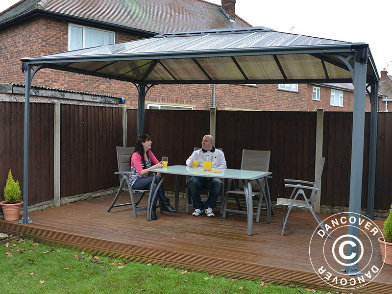 Paviljong Martinique, Palram/Canopia, 2,96x4,3m, Antrasitt