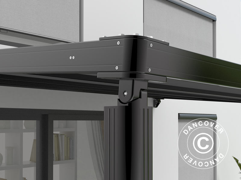 Patio Cover Santa Ynez 4x3m Black/Dark Grey