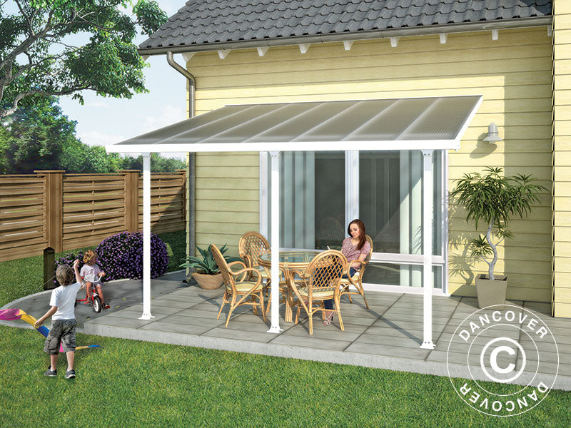Terrassetak Feria, Palram/Canopia, 3x4,25m, Hvit