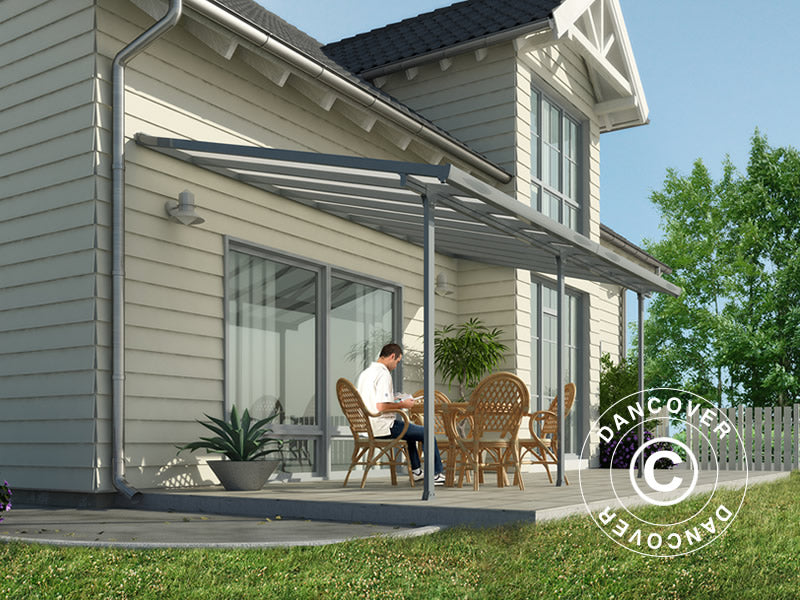 Terrassetak Feria, Palram/Canopia, 3x5,46m, Grå