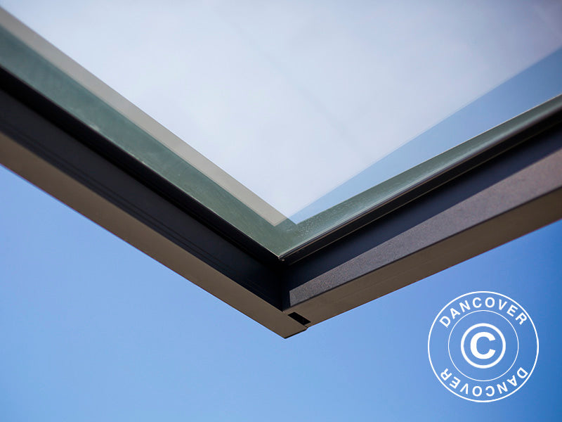 Dør baldakin Sophia 2150, Palram/Canopia, 0,95x2,15x0,17m, Mørk grå/Klar