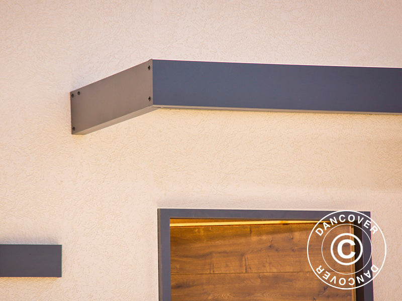 Dør baldakin Sophia 2150, Palram/Canopia, 0,95x2,15x0,17m, Mørk grå/Klar