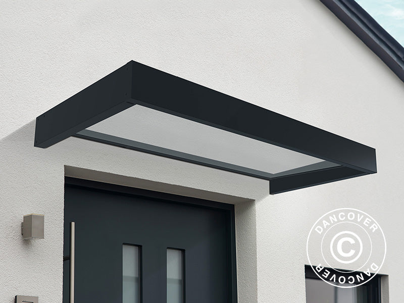 Dør baldakin Sophia 2150, Palram/Canopia, 0,95x2,15x0,17m, Mørk grå/Klar