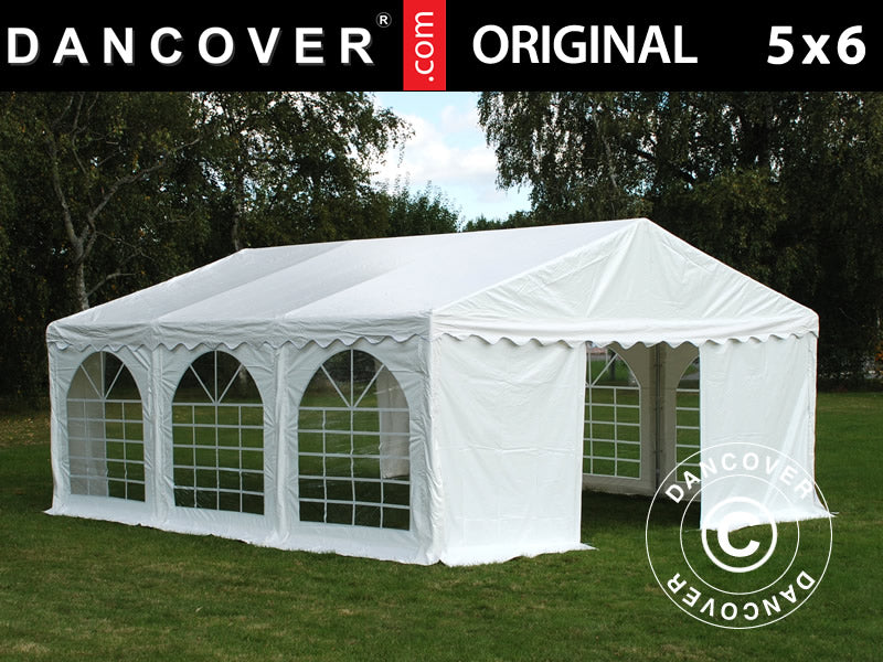 Partytelt Original 5x6m PVC 900, Hvit