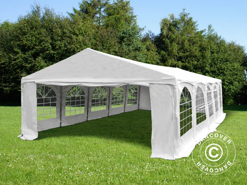 Partytelt Original 5x10m PVC 900, "Arched", Hvit
