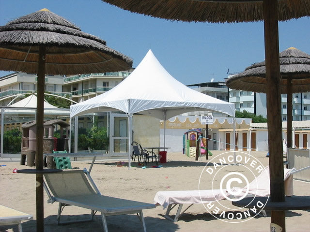 Pagoda partytelt PartyZone 4x4m, PVC, hvit
