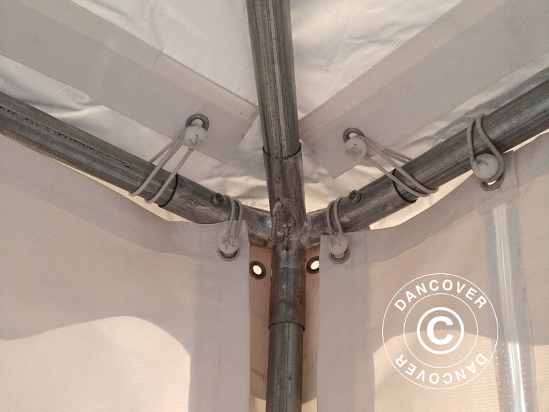 Pagode telt Exclusive 4x4m PVC, Hvit