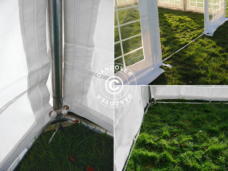 Pagode telt Exclusive 4x4m PVC, Hvit