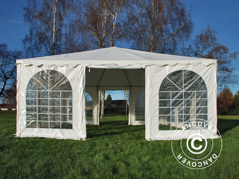 Pagode telt Exclusive 7x7m PVC, Hvit