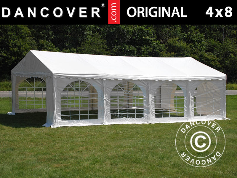 Partytelt Original 4x8m PVC 900, Hvit