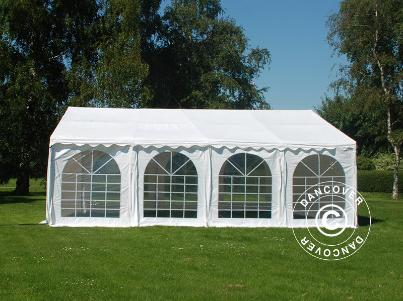 Partytelt SEMI PRO Plus 4x8m PVC 900, Hvit