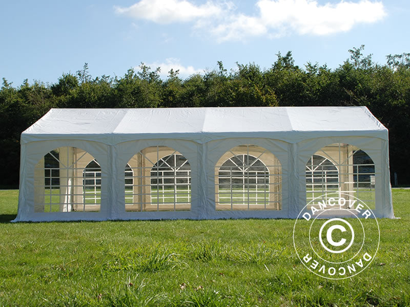 Partytelt Original 5x8m PVC 900, "Arched", Hvit