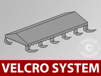 Takduk til partyteltet UNICO, PVC/Polyester, 5x10m, Mørkegrå