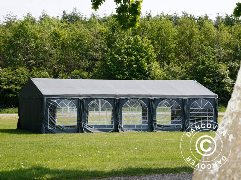 Partytelt UNICO 5x10m, Mørk grå