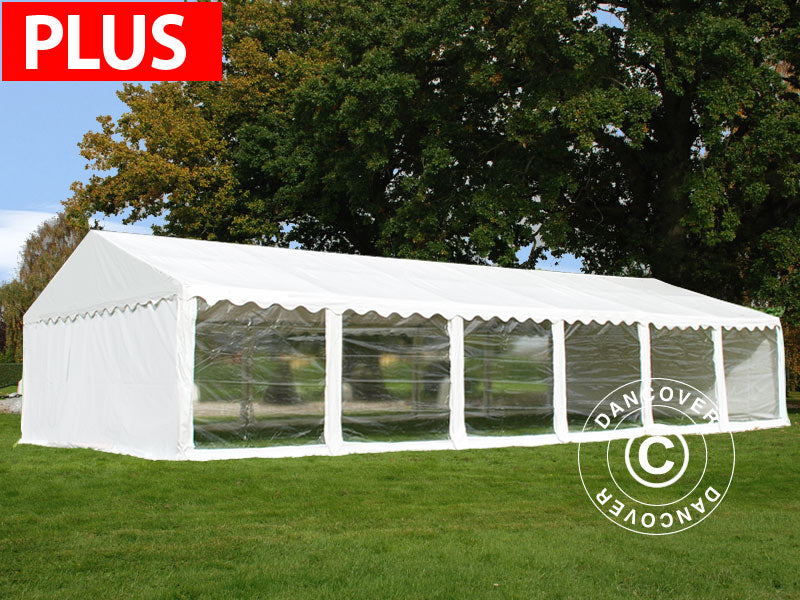 Partytelt Exclusive 6x12m PVC 900, Hvit, Panorama