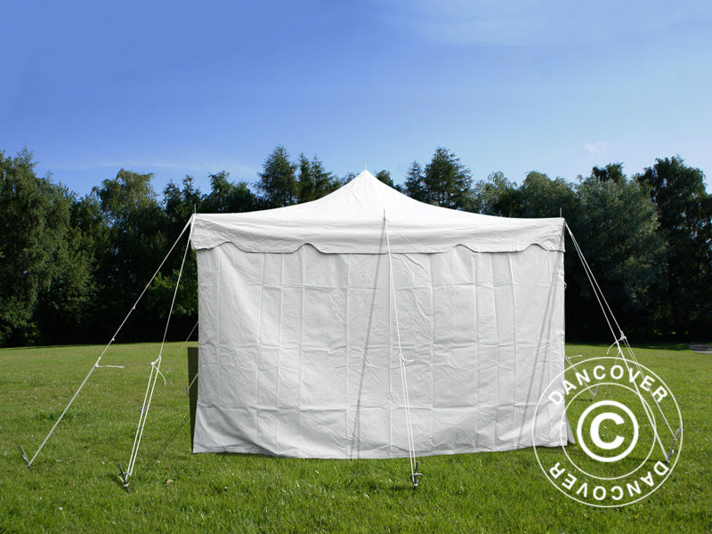Pole tent 4x8m PVC, Hvit