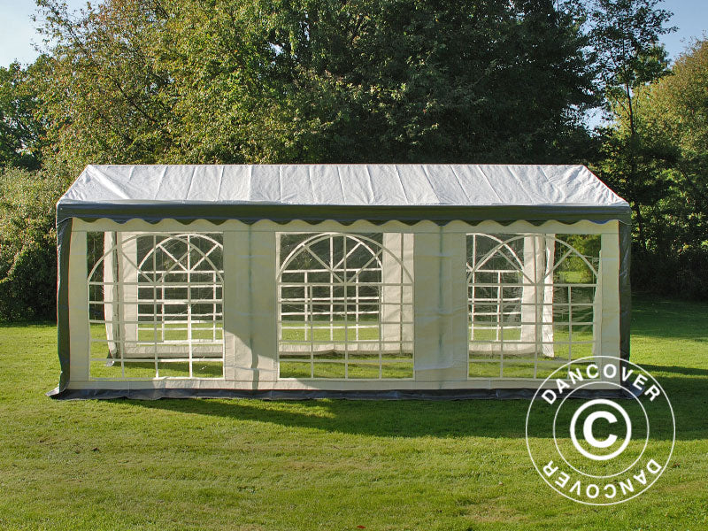 Partytelt PLUS 4x6m PE 700, Gr&aring;/Hvit