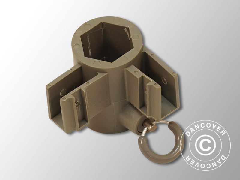 Beslag til hjørnefot, Grå