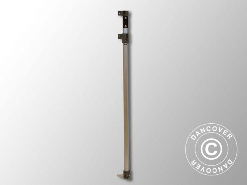 Hjørnefot komplett 2,25/2,55m, Grått beslag