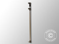 Hjørnefot komplett 1,77/2,39m, Grått beslag