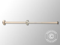 Takstolpe komplett 1,33m, Grått beslag