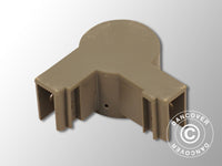 Toppbeslag til hjørnefot, Grå