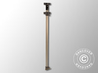 Senterfot komplett 2,09/2,39m, Grått beslag