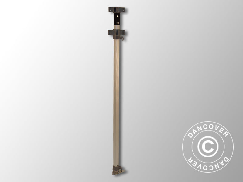 Senterfot komplett 2,25/2,55m, Svart beslag