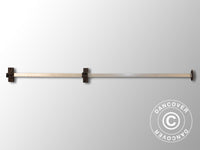 Takstolpe komplett 1,37m, Svart beslag