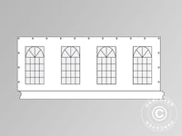 Sidevegg med vindu til partyteltet  PLUS 8m, Hvit