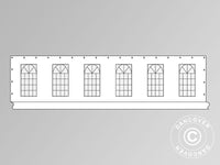 Sidevegg med vindu til partyteltet PLUS 12m, Hvit