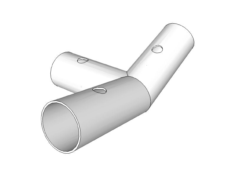 3-veis rørkobling, Ø42mm, 110°