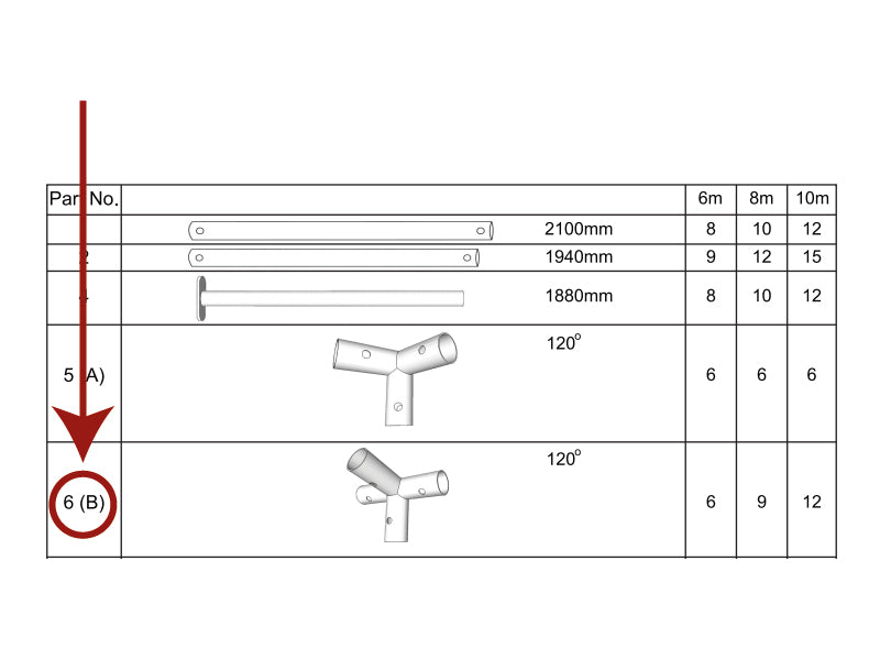 4-veis rørkobling, Ø42mm, 120°