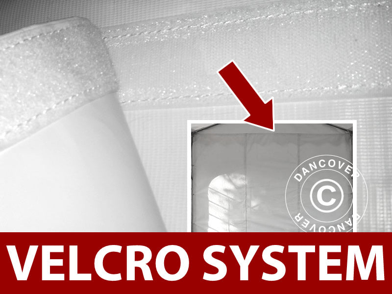 Endevegg Original 4m med small dør, Hvit