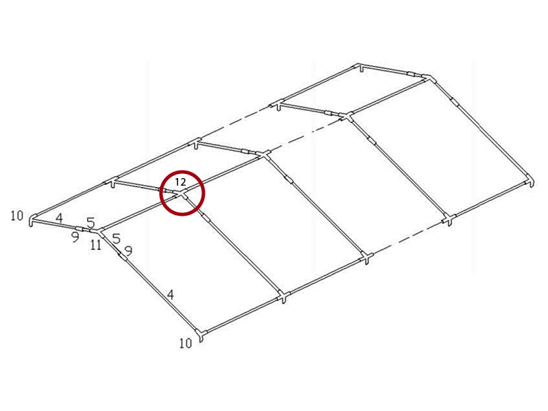 4-veis rørkobling, Ø42+Ø54mm, 140°