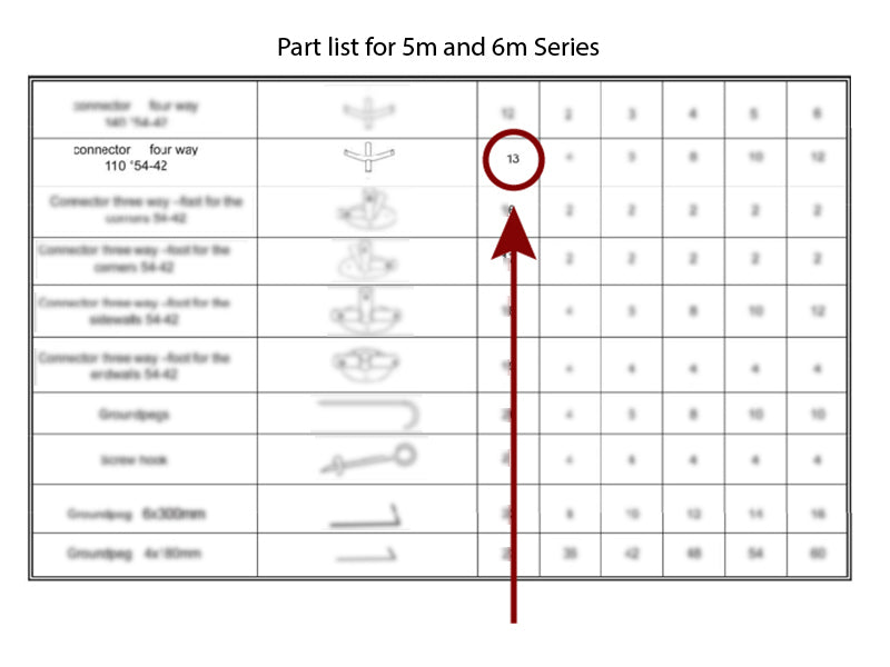 4-veis rørkobling, Ø42+Ø54mm, 110°