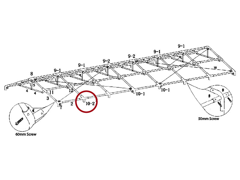 4-veis rørkobling, Ø42+Ø54mm, 110°