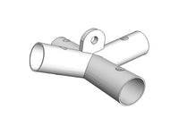 4-veis rørkobling, Ø42+Ø54mm, 140°