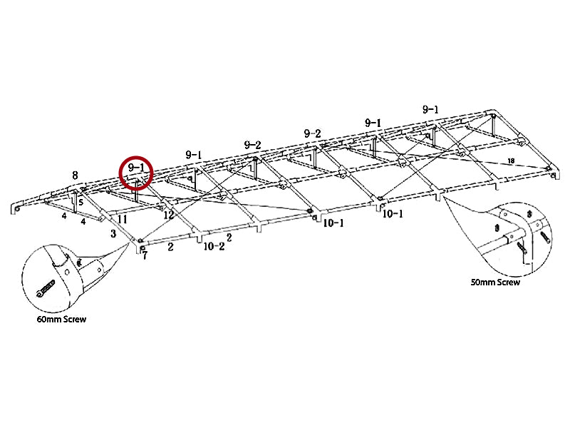 4-veis rørkobling, Ø42+Ø54mm, 140°