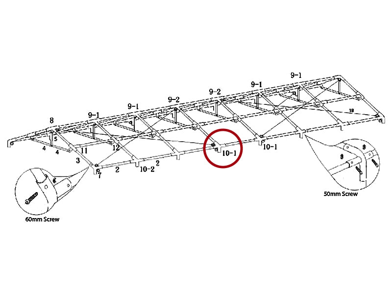 4-veis rørkobling, Ø42+Ø54mm, 110°