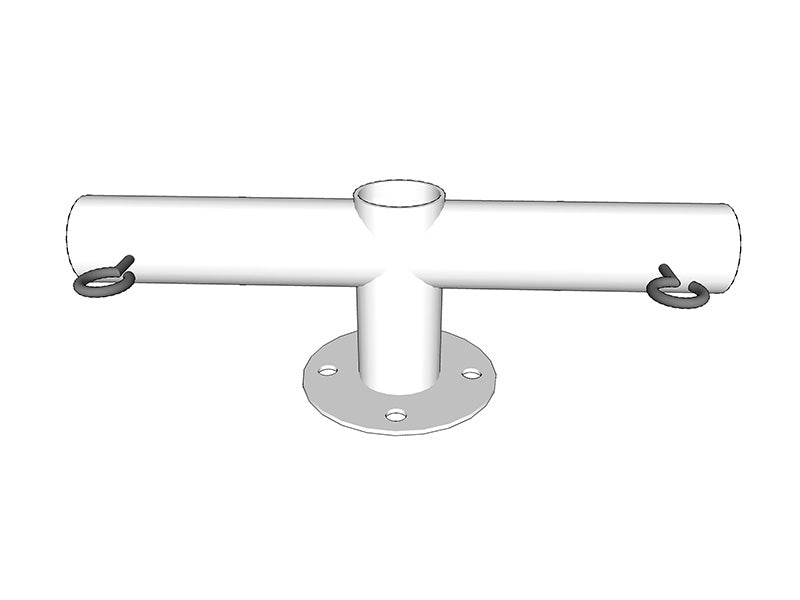 2-veis rørkobling  for bunnramme, Ø42mm