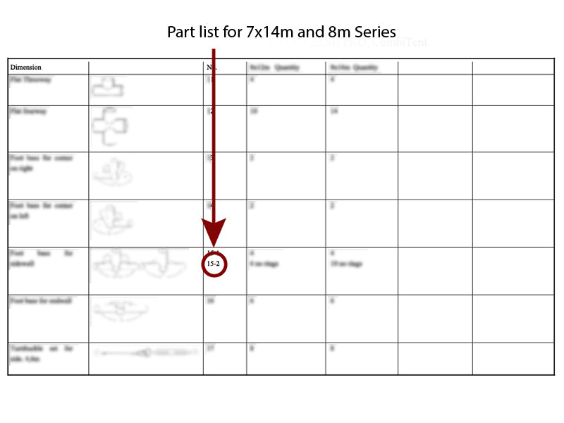 3-veis rørkobling  for bunnramme, Ø42+Ø54mm