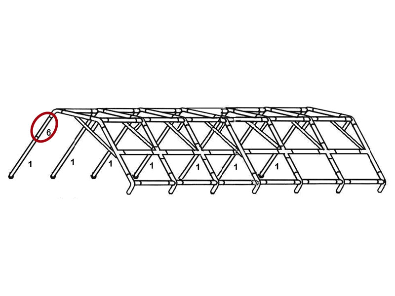 Stå-ben, Ø50mm, 400mm