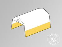 Takduk til lagertelt/arbeidstelt PRO 3,6x6m, PVC, Hvit/gul