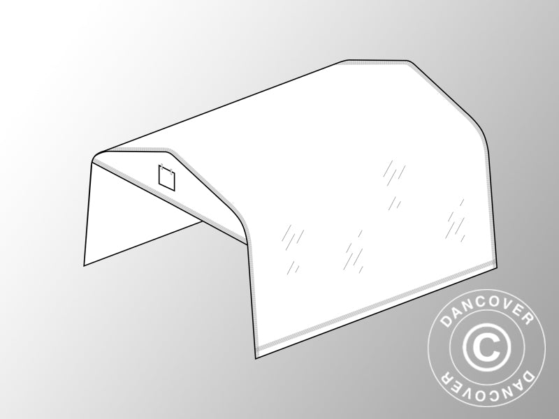 Duk til Polytunnel Drivhus 3,6x7,2m, 180 Micron-foile, Transparent