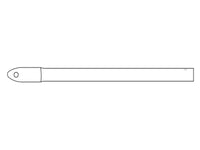 Takskinne, Ø25x1830mm