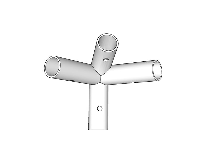 4-veis rørkobling, Ø42mm, 110°