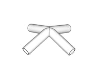 4-veis rørkobling, Ø42mm, 140°