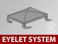 Takduk til partyteltet UNICO, PVC/Polyester, 3 x 3 m, mørkegrå