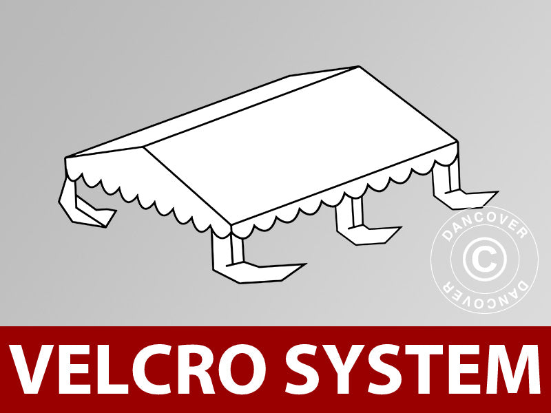 Takduk til partyteltet UNICO, PVC/Polyester, 4 x 4 m, hvit